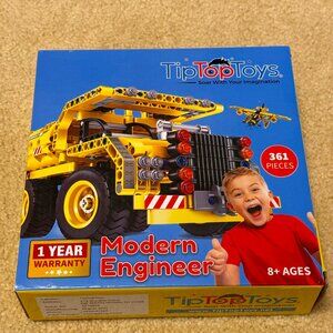 NWT - Tip Top Toys - Modern Engineer - STEM 2 in1 Construction Building Toy